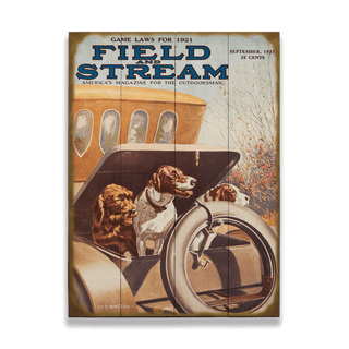 Field & Stream Cover September 1921 - Wood & Metal Wall Art Field & Stream