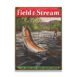 Field & Stream Cover April 1949 - Wood & Metal Wall Art Wood by Field & Stream
