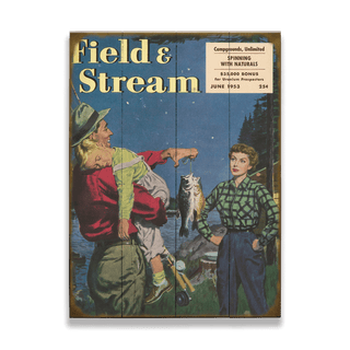 Field & Stream Cover June 1953 - Wood & Metal Wall Art Wood by Field & Stream