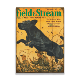Field & Stream Cover November 1957 - Wood & Metal Wall Art Field & Stream