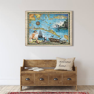 Gasparilla Island Florida - Wood & Metal Wall Art