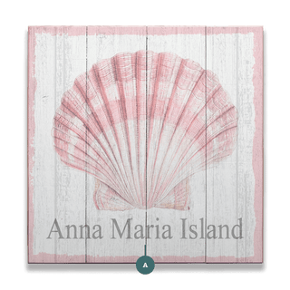 Scallop Shell Watercolor - Wood & Metal Wall Art Wood Joanne Murphy