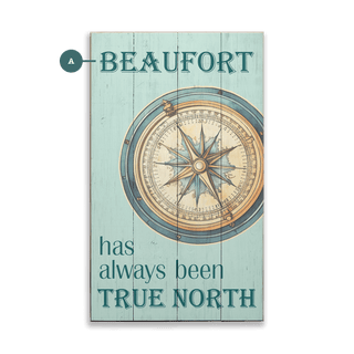 Compass True North - Wood & Metal Wall Art Joanne Murphy