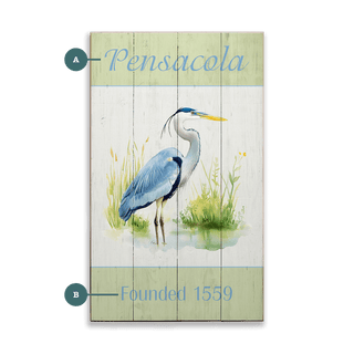 Marshside Heron Legacy - Wood & Metal Wall Art Joanne Murphy