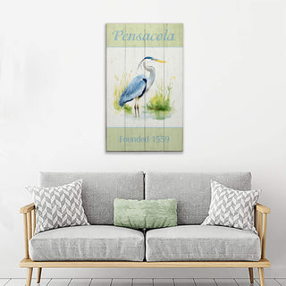 Marshside Heron Legacy - Wood & Metal Wall Art Joanne Murphy