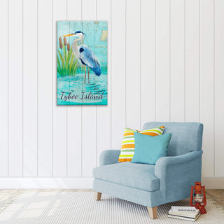 Blue Heron in the Reeds - Wood & Metal Wall Art Joanne Murphy