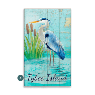 Blue Heron in the Reeds - Wood & Metal Wall Art Joanne Murphy