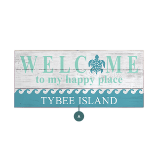 Welcome to My Happy Place - Wood & Metal Wall Art Joanne Murphy
