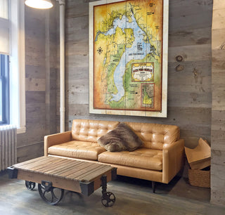 Lake Pend Oreille, Idaho: Illustrated - Wood & Metal Wall Art by Lisa Middleton
