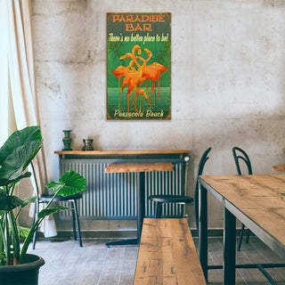 Flamingo Paradise - Wood & Metal Wall Art Meissenburg Designs