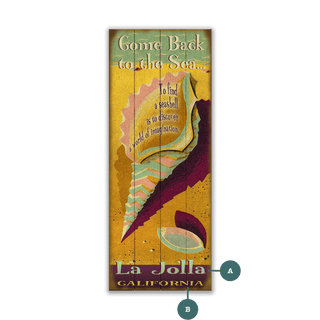 Come Back to the Sea - Wood & Metal Wall Art