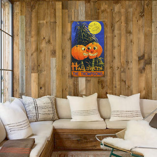 Two Pumpkins for Halloween - Wood & Metal Wall Art Meissenburg Designs