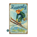 Heavenly Skier - Wood & Metal Wall Art