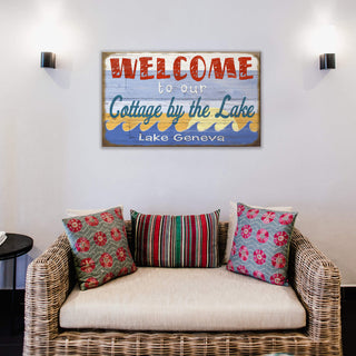 Welcome to Our Cottage - Wood & Metal Wall Art