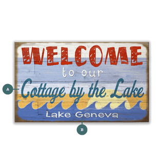 Welcome to Our Cottage - Wood & Metal Wall Art