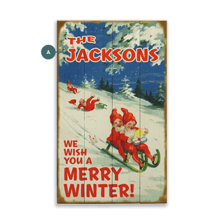We Wish You a Merry Winter - Wood & Metal Wall Art Meissenburg Designs