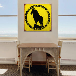 Glacier Goat - Wood & Metal Wall Art by Meissenburg Designs