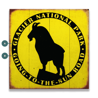 Glacier Goat - Wood & Metal Wall Art Wood by Meissenburg Designs