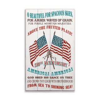 America the Beautiful: 250 Anniversary - Wood & Metal Wall Art