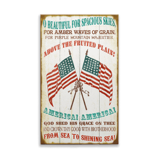 America the Beautiful: Generic - Wood & Metal Wall Art