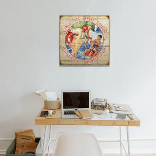 Family Swim Come Relax - Wood & Metal Wall Art Meissenburg Designs