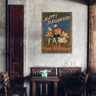 Happy Halloween, Pumpkin Parade - Wood & Metal Wall Art Meissenburg Designs