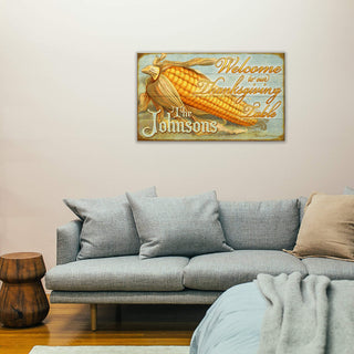 Welcome to Our Thanksgiving Table - Wood & Metal Wall Art Meissenburg Designs