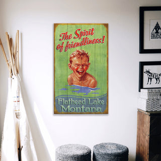 The Spirit of Friendliness - Wood & Metal Wall Art by Meissenburg Designs