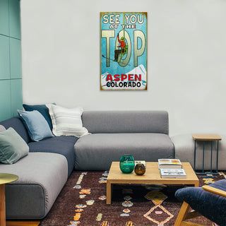 See You at the Top - Wood & Metal Wall Art