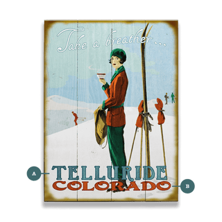 Take a Breather on the Slopes - Wood & Metal Wall Art Meissenburg Designs
