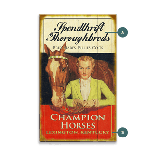 Champion Thoroughbreds - Wood & Metal Wall Art