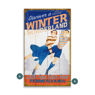 Discover a Winter Wonderland - Wood & Metal Wall Art Wood Meissenburg Designs