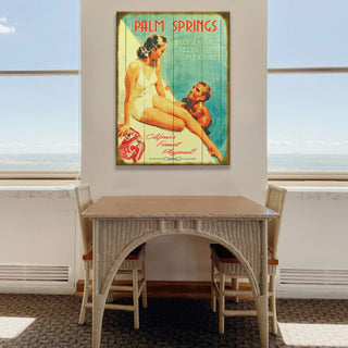Palm Springs Rest and Pleasure - Wood & Metal Wall Art Meissenburg Designs