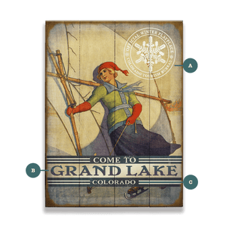 Ice Sailing - Wood & Metal Wall Art Wood by Meissenburg Designs