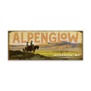 The Last Best Place: Alpenglow Festival - Wood & Metal Wall Art Alpenglow Festival