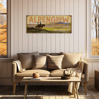 The Last Best Place: Alpenglow Festival - Wood & Metal Wall Art Alpenglow Festival