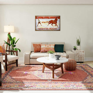 Skijoring Adventure - Wood & Metal Wall Art