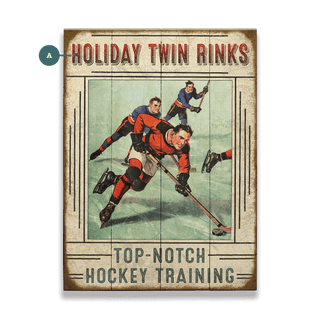 Top-Notch Hockey Training - Wood & Metal Wall Art