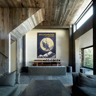 Chairlift Couple - Wood & Metal Wall Art