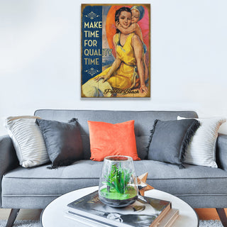 Make Time for Quality Time - Wood & Metal Wall Art by Meissenburg Designs