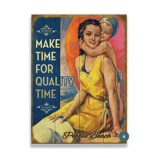 Make Time for Quality Time - Wood & Metal Wall Art Wood by Meissenburg Designs
