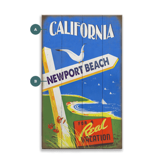 A Real Beach Vacation - Wood & Metal Wall Art