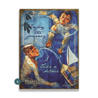 Enjoy the Journey, Take a Detour - Wood & Metal Wall Art Meissenburg Designs