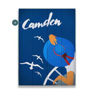 Beneath the Blue Hat - Wood & Metal Wall Art Meissenburg Designs