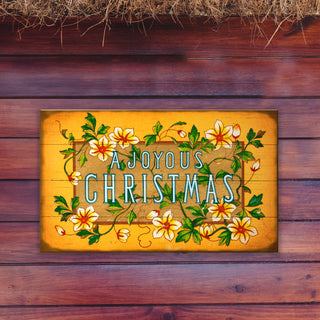 A Joyous Christmas - Wood & Metal Wall Art Meissenburg Designs