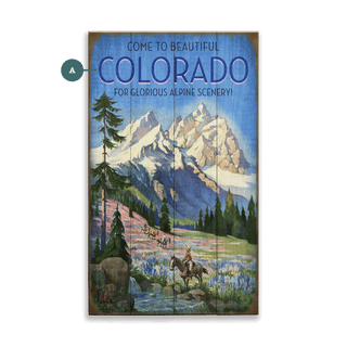 Glorious Alpine Scenery - Wood & Metal Wall Art Wood Meissenburg Designs