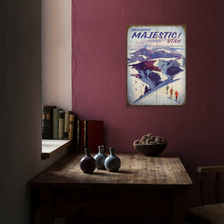 Absolutely Majestic Skiing - Wood & Metal Wall Art