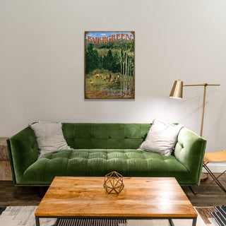 Summer Elk: The Mountains are Calling - Wood & Metal Wall Art Meissenburg Designs