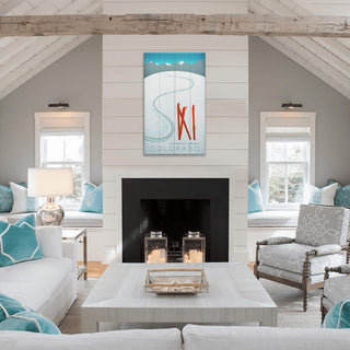 Skis in the Snow - Wood & Metal Wall Art by Meissenburg Designs