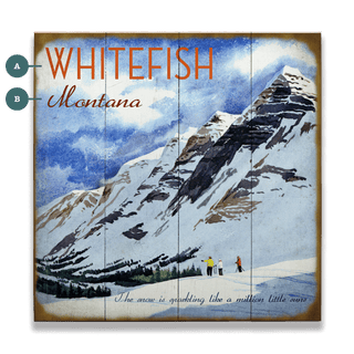 Winter's Sparkle - Wood & Metal Wall Art Wood Meissenburg Designs